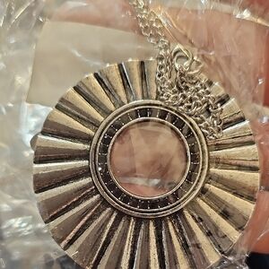 Paparazzi Radiant Silver Necklace with Black Highlights